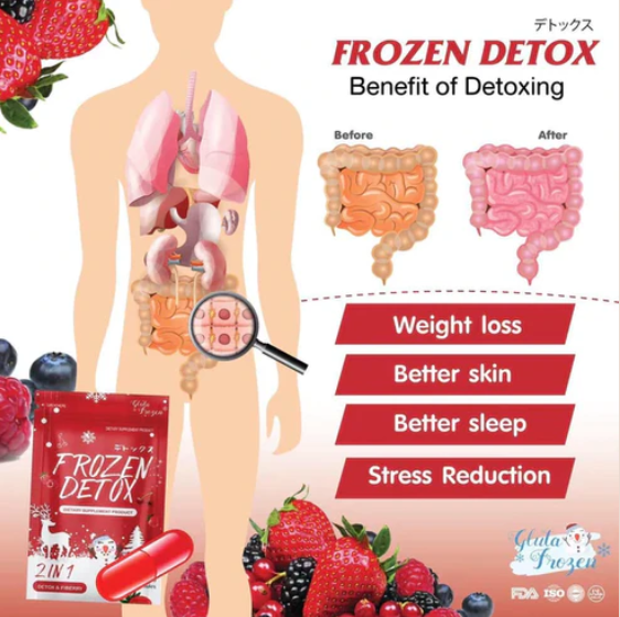 Frozen Detox Dietary Supplement – 2-in-1 Detox & Fiber