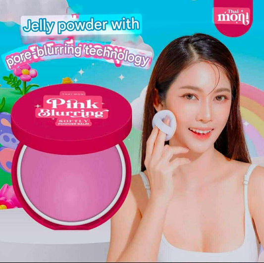 That Mon Pink Blurring Softly Powder Balm – Oil Control Gel Powder for Smooth Matte Finish