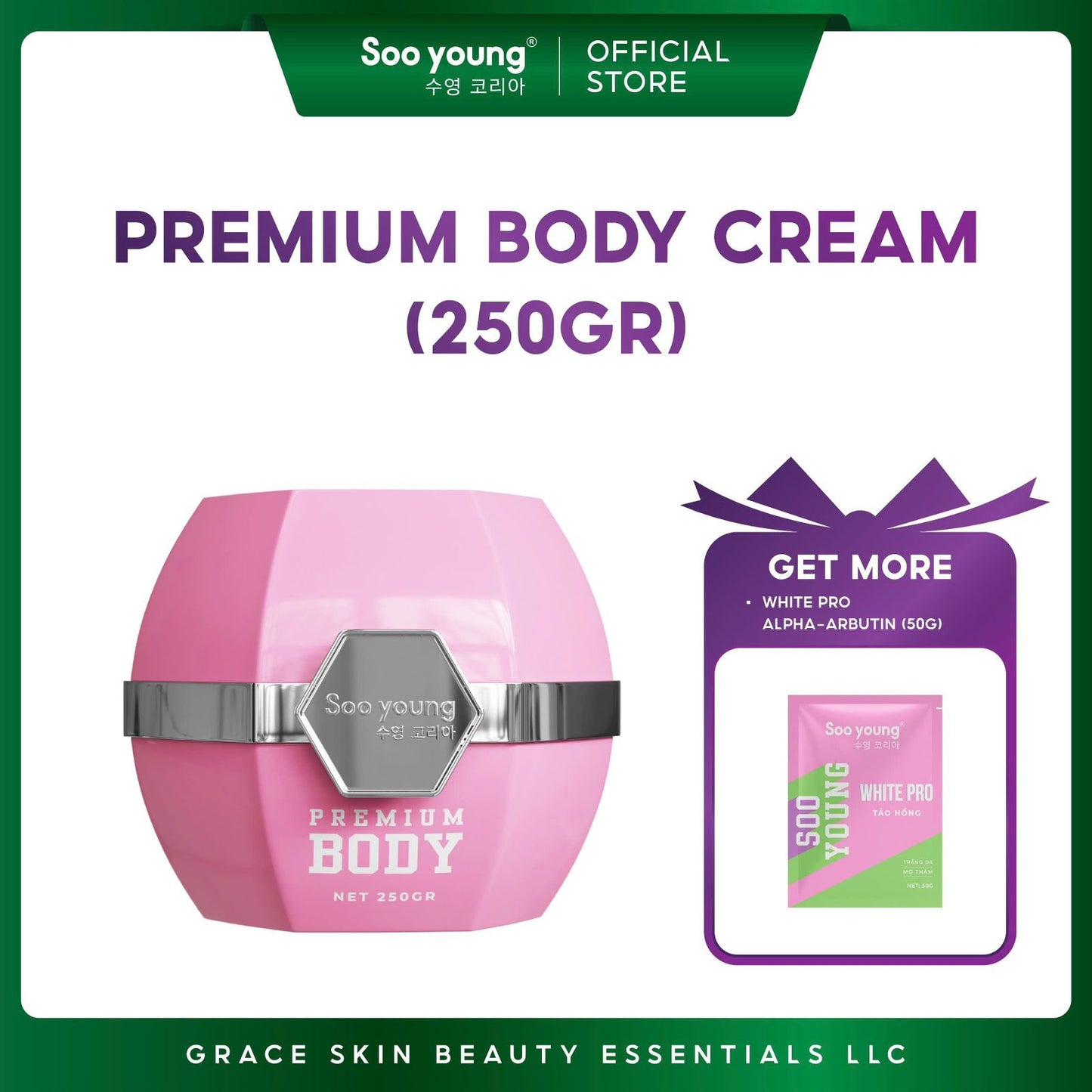 Soo Young Pink Algae Body Cream Combo Set 2