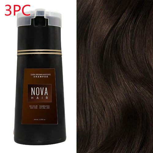 Hair Dyeing Hair Care Shampoo 3-in-1 Natural Fast White Hair Dyed