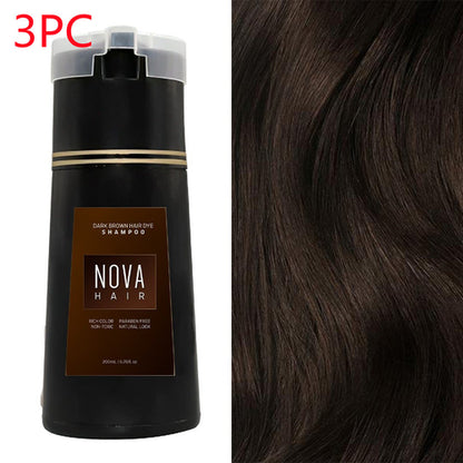 Hair Dyeing Hair Care Shampoo 3-in-1 Natural Fast White Hair Dyed