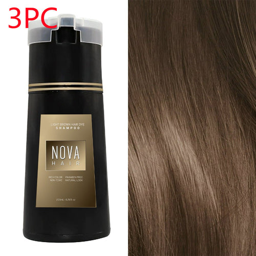 Hair Dyeing Hair Care Shampoo 3-in-1 Natural Fast White Hair Dyed