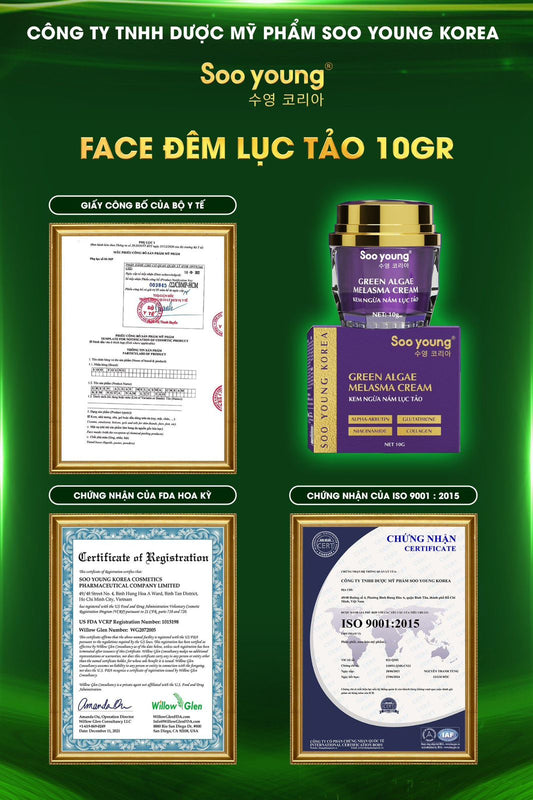 Soo Young Day & Night Green Algae Face Cream Combo 8