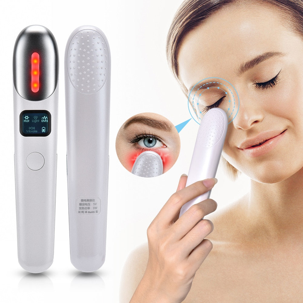 Electric Eye Massager Anti Wrinkle USB Rechargeable 4-in-1 Eye Massage