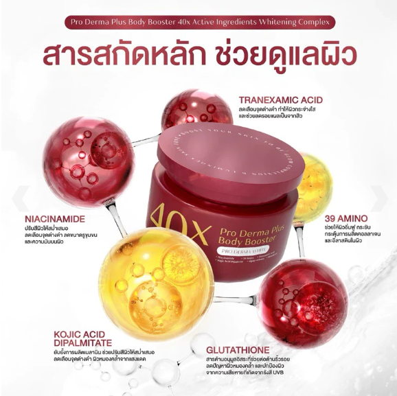 JENNIE MOON 40X Pro Derma Plus Body Booster - Active Whitening Body Lotion