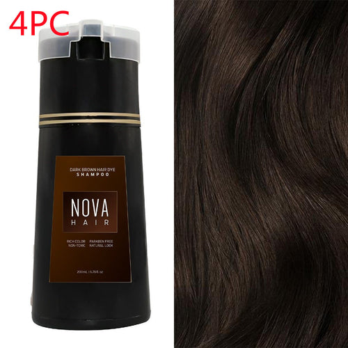 Hair Dyeing Hair Care Shampoo 3-in-1 Natural Fast White Hair Dyed