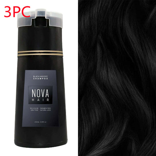 Hair Dyeing Hair Care Shampoo 3-in-1 Natural Fast White Hair Dyed